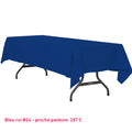 Nappe rectangle bleu roi pour mariage et réception