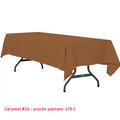 Nappe rectangle caramel pour mariage et réception