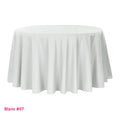 Nappe de mariage pour table ronde blanche