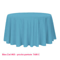 Nappe pour table ronde bleu ciel