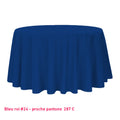 Nappe pour table ronde bleu roi