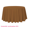 Nappe pour table ronde caramel