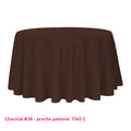 Nappe pour table ronde chocolat