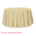 Nappe pour table ronde ivoire