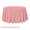 Nappe pour table ronde rose pâle