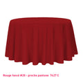 Nappe pour table ronde rouge foncé
