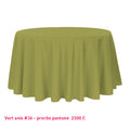 Nappe pour table ronde vert anis