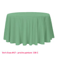 Nappe pour table ronde vert d'eau