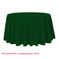 Nappe pour table ronde vert gazon