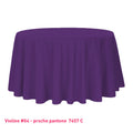 Nappe pour table ronde violine