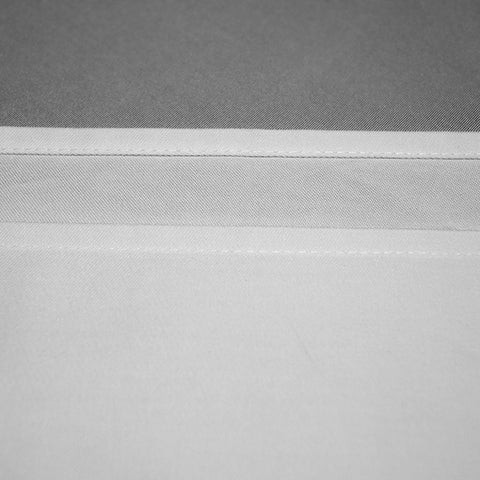 Nappe Blanche en Coton - Bordures