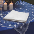 Serviette blanche en coton pour mariage et réceptions