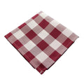 Serviette de table vichy bordeaux