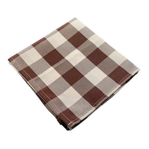Serviette de table Vichy chocolat