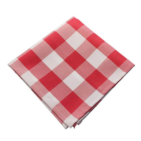 Serviette de table Vichy rouge