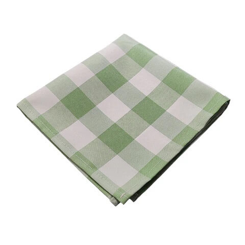 Serviette de table Vichy vert clair
