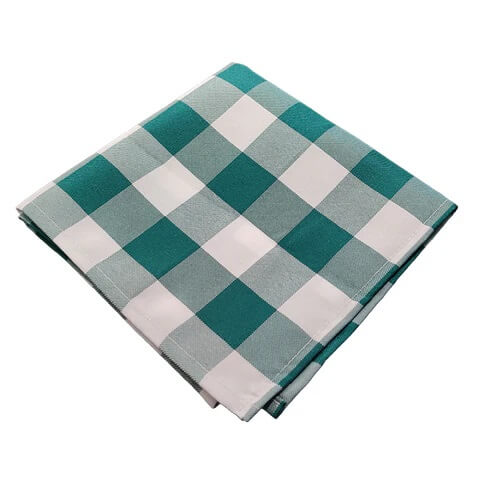Serviette de table Vichy vert foncé
