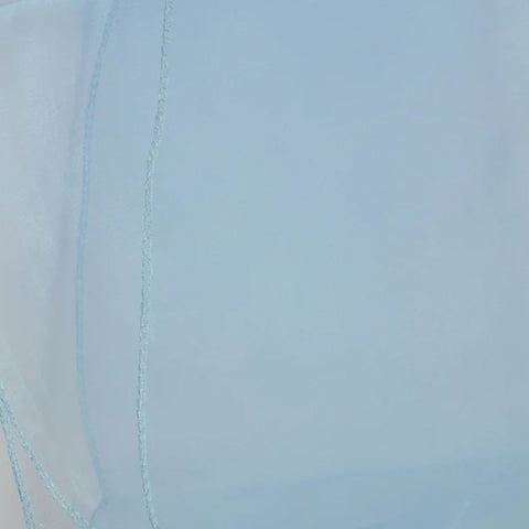 Tenture/Surnappe en Organza bleu ciel