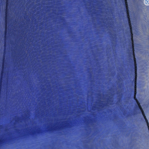 Tenture/Surnappe en Organza bleu navy