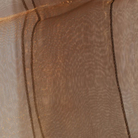 Tenture/Surnappe en Organza chocolat