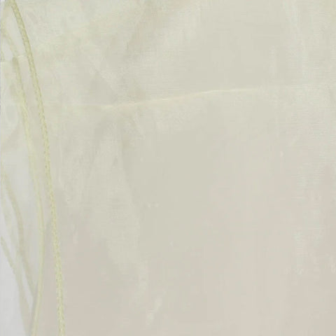 Tenture/Surnappe en Organza ivoire