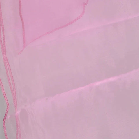 Tenture/Surnappe en Organza rose bonbon