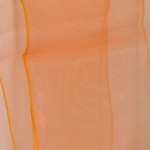Tenture/Surnappe en Organza orange tangerine