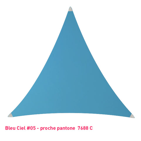 Triangle voile en lycra bleu ciel