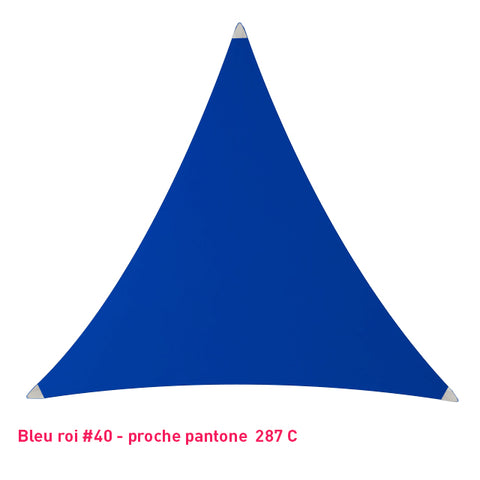 Triangle voile en lycra bleu roi