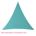 Triangle voile en lycra turquoise