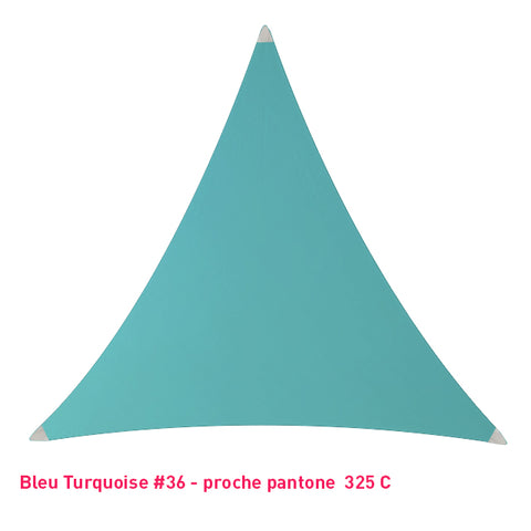 Triangle voile en lycra turquoise