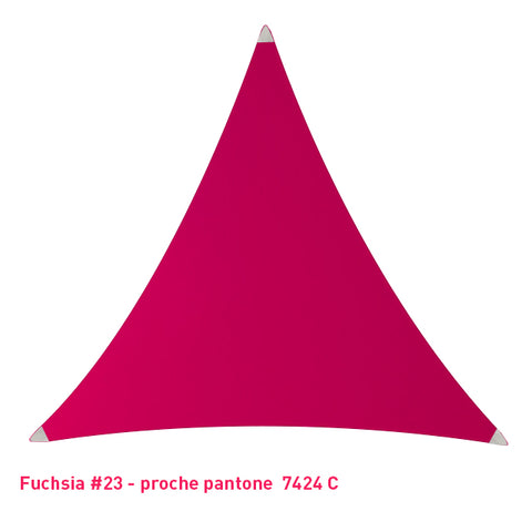 Triangle voile en lycra fuchsia