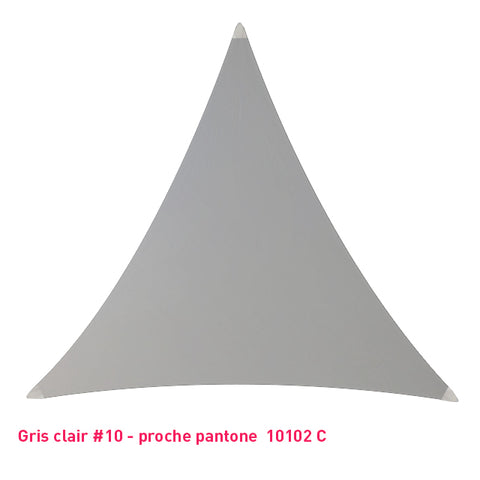 Triangle voile en lycra gris clair