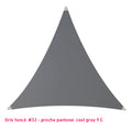Triangle voile en lycra gris foncé