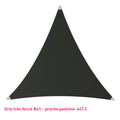 Triangle voile en lycra gris très foncé