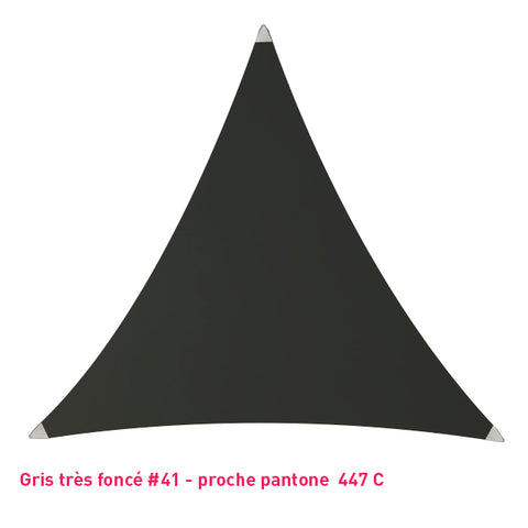 Triangle voile en lycra gris très foncé