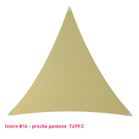 Triangle voile en lycra ivoire