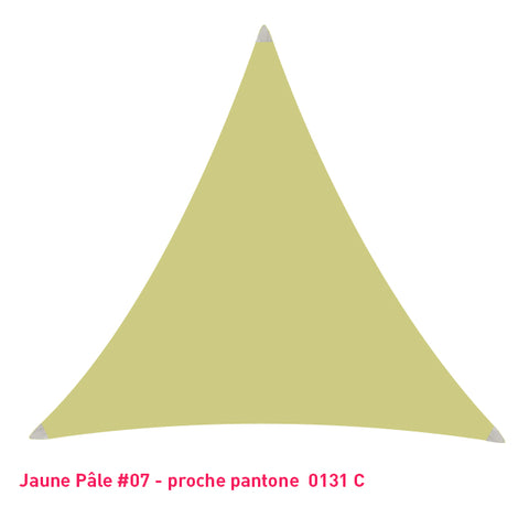 Triangle voile en lycra jaune pastel