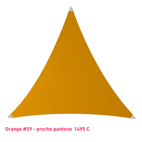 Triangle voile en lycra orange