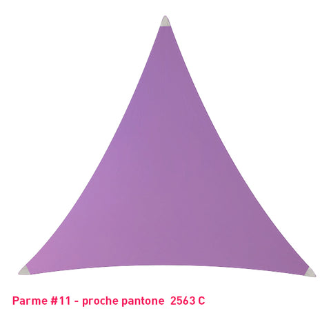 Triangle voile en lycra parme