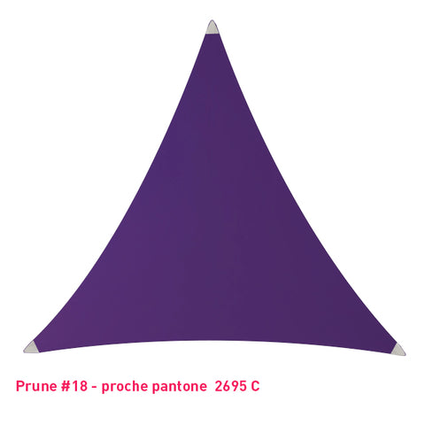 Triangle voile en lycra prune