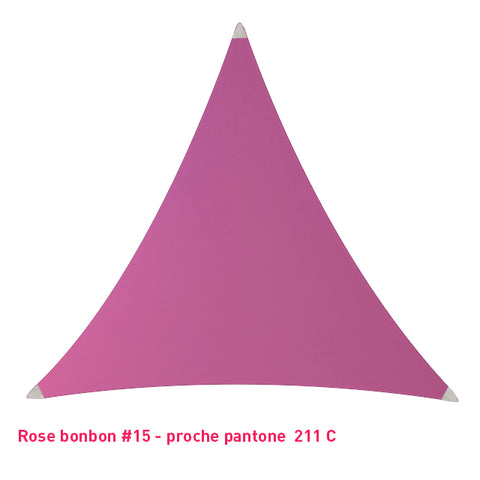 Triangle voile en lycra rose bonbon