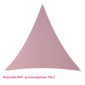 Triangle voile en lycra rose pastel