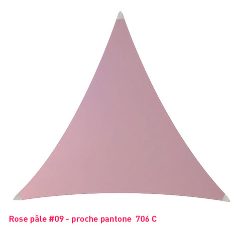 Triangle voile en lycra rose pastel