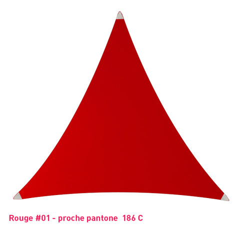 Triangle voile en lycra rouge