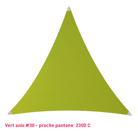 Triangle voile en lycra vert anis