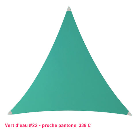 Triangle voile en lycra vert d'eau