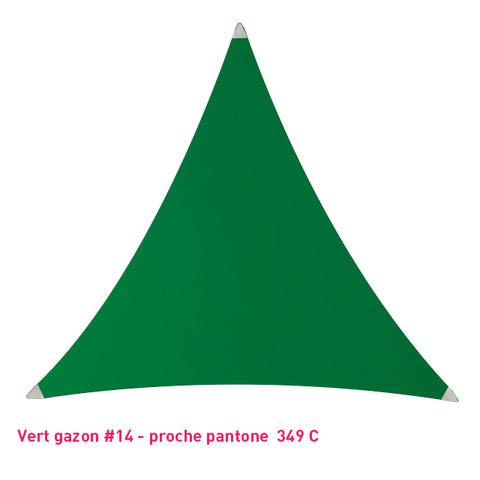 Triangle voile en lycra vert gazon
