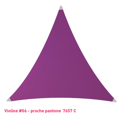 Triangle voile en lycra violine