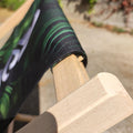 Zoom sur la structure en bois de la chilienne personnalisée